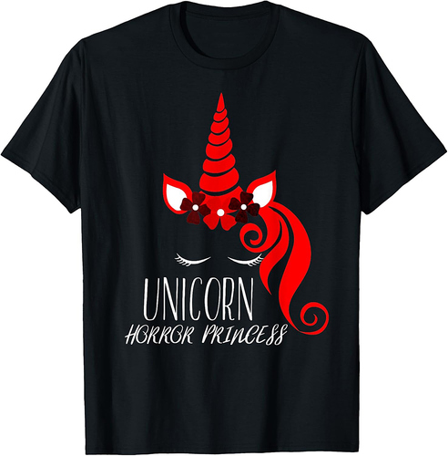 Halloween - Unicorn Horror Princess T-Shirt