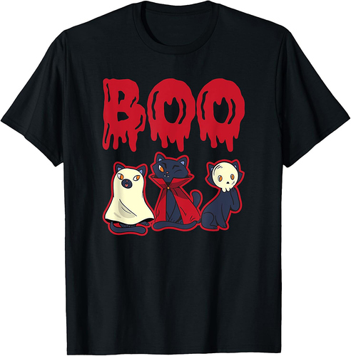 Halloween Boo Cats Halloween T-Shirt