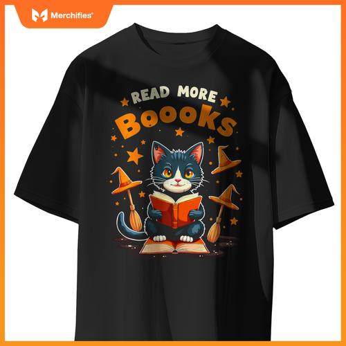Halloween Cat Teacher Reading Read More Books