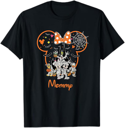 Halloween Family Matching Shirts, Mickey Minnie Halloween T-Shirts, Spooky Clothes for Family, Halloween Trip Tees