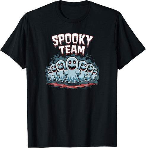 Halloween Funny Ghost Adventures Scary Spooky Team T-Shirt