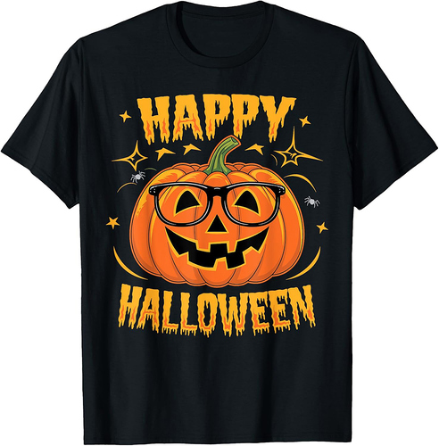 Halloween Funny Pumpkin Happy Halloween T-Shirt