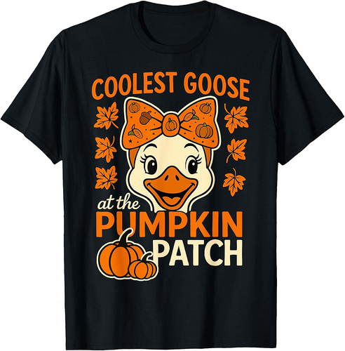 Halloween: Goose Coolest Pumpkin In The Patch Girls T-Shirt