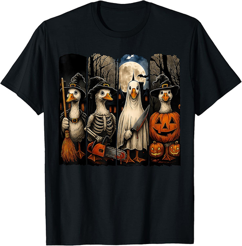 Halloween: Goose Horror Spooky Ghost Goose Movie Fall T-Shirt