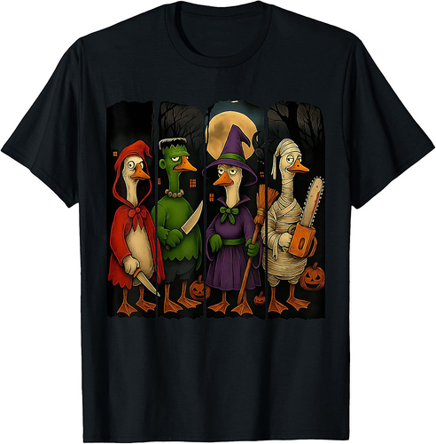 Halloween: Goose Horror Spooky Ghost Goose Movie Fall T-Shirt