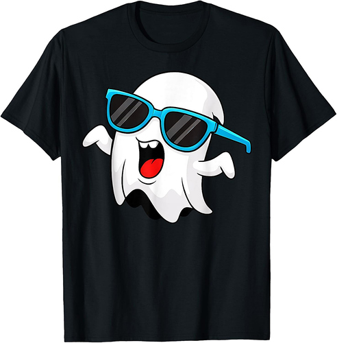Halloween Group Costume Ghost Sunglasses Spooky Vibes 02 T-Shirt