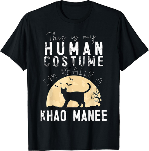Halloween Human Costume Khao Manee Creepy Horror T-Shirt