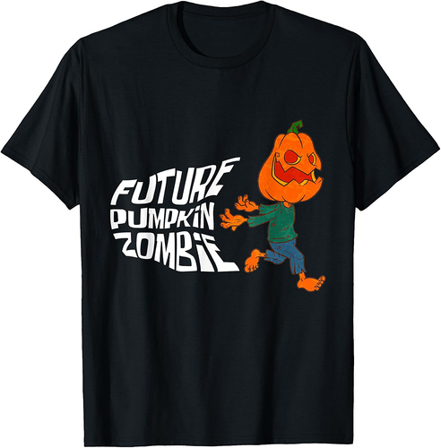 Halloween Jack O Lantern Pumpkin Future Pumpkin Zombie T-Shirt