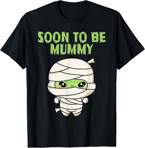 Halloween Pregnancy Announcement Mummy Soon To Be Mommy T-Shirt