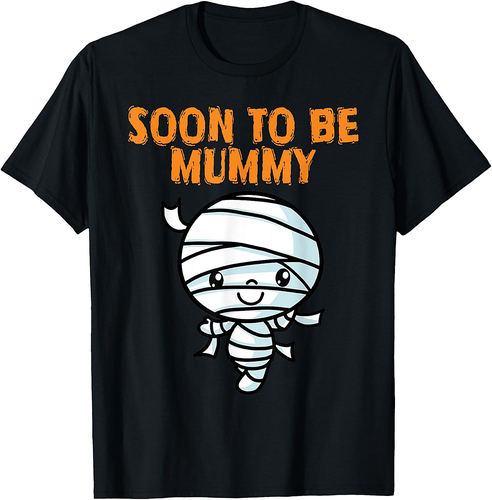 Halloween Pregnancy Announcement Mummy Soon To Be Mommy T-Shirt