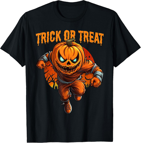 Halloween Pumpkin Monster Trick or Treat T-Shirt