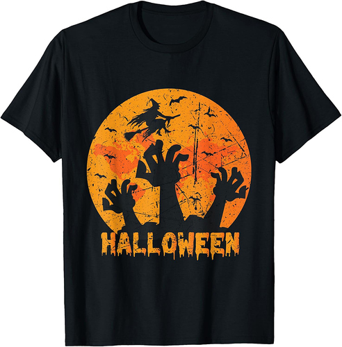 Halloween Scary Cat Lady T-Shirt