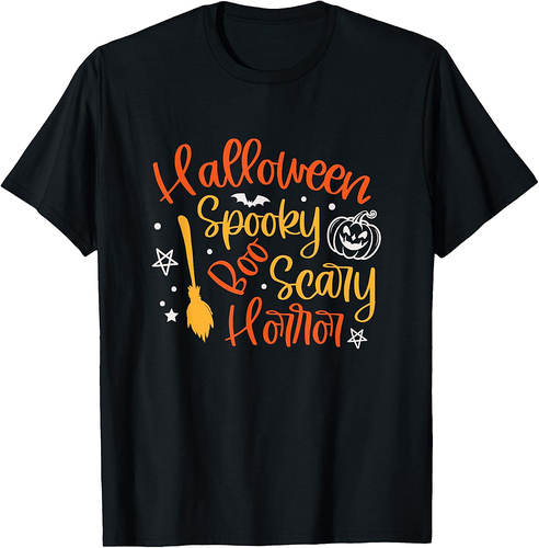 Halloween Spooky Boo Scary Horror Funny Halloween T-Shirt