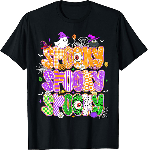Halloween Spooky Season Cute Ghost Gothic Halloween Witch T-Shirt