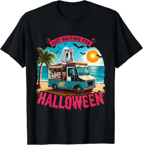 Halloween Summer Just Waiting For Halloween Ice Cream T-Shirt
