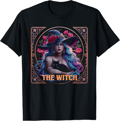 Halloween Witch Lover Spooky Witchy Broom Trick Or Treat T-Shirt