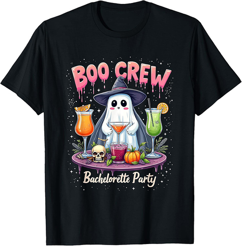 Halloween Witchy Bridal Boo Crew Bachelorette Party T-Shirt