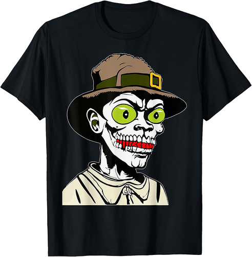 Halloween Zombie Costume Scary Horror Skeleton Man Halloween T-Shirt