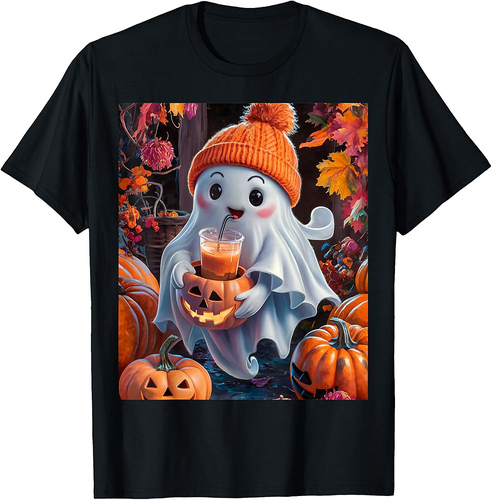 Halloween-themed featuring a charming spooky ghost O'Lantern T-Shirt