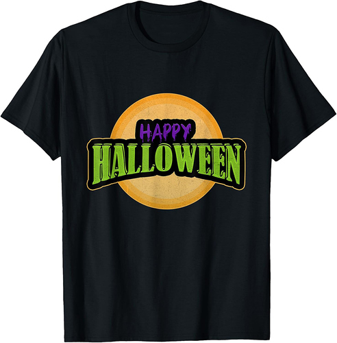 Happy Halloween - Full Moon - Party Halloween T-Shirt