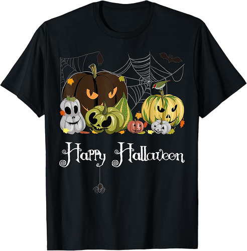 Happy Halloween - Funny Jack-O-Lantern Evil Pumpkin Monsters T-Shirt