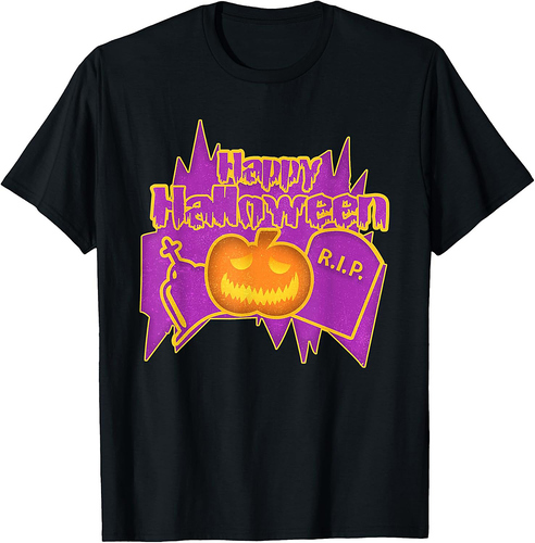 Happy Halloween - RIP - Pumpkin Party on Halloween T-Shirt