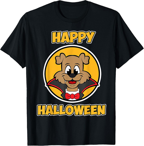 Happy Halloween for Dog Lover - Vampire Dog Halloween T-Shirt for Men Women Kids