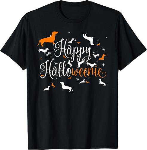 Happy Halloweenie Dachshund Shirt T-Shirt