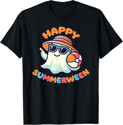 Happy Summerween Summer Halloween Ghost T-Shirt