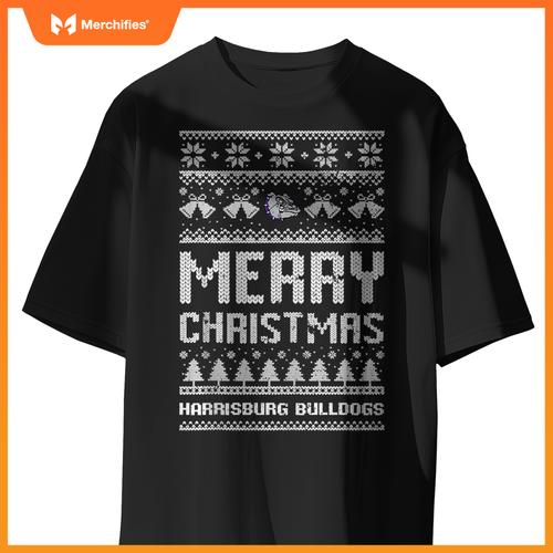 Harrisburg Bulldogs Logo Merry Christmas Ugly Sweater HS T-Shirt