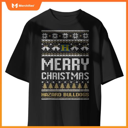 Hazard Bulldogs Logo Merry Christmas Ugly Sweater HS T-Shirt