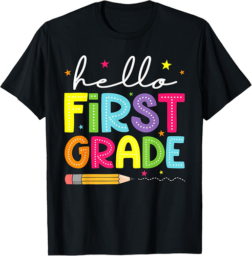 Hello First Grade First Day Of School Back to School Gifts T-Shirt