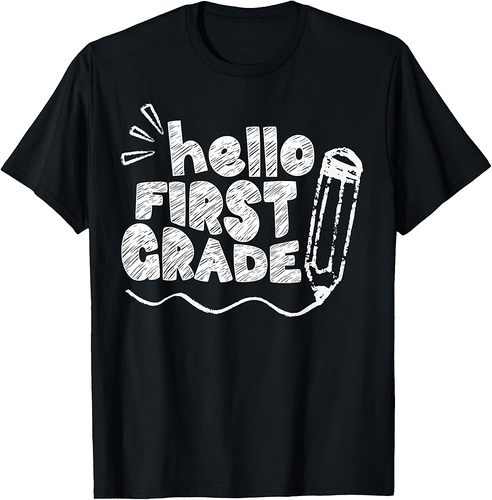 Hello First Grade Team 1st Grade Back to School Teacher Kids T-Shirt