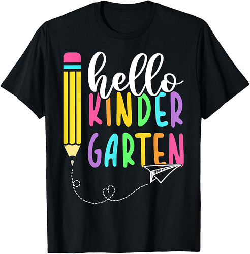 Hello Kindergarten Back to School Kindergarten Teacher Kids T-Shirt