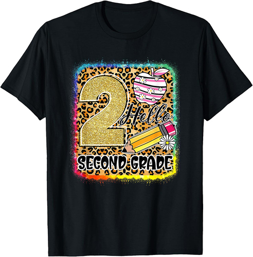 Hello Second Grade Back To School 2Nd Grade Teacher Girls T-Shirt