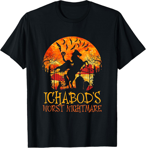 Ichabod's Worst Nightmare, Headless Horseman Halloween T-Shirt