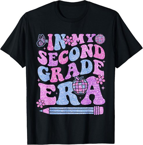 In My Second Grade Era Girl Back To School 2nd Grade Teacher T-Shirt