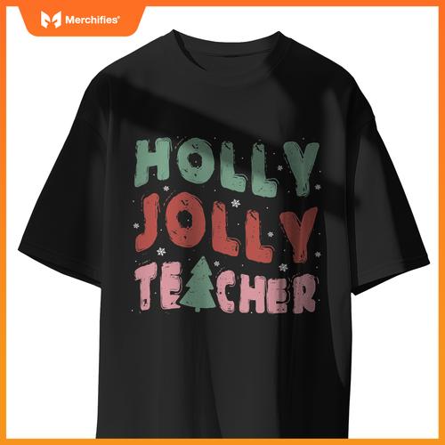Jolly Holly Teacher Christmas Tree Xmas Holiday Teaching