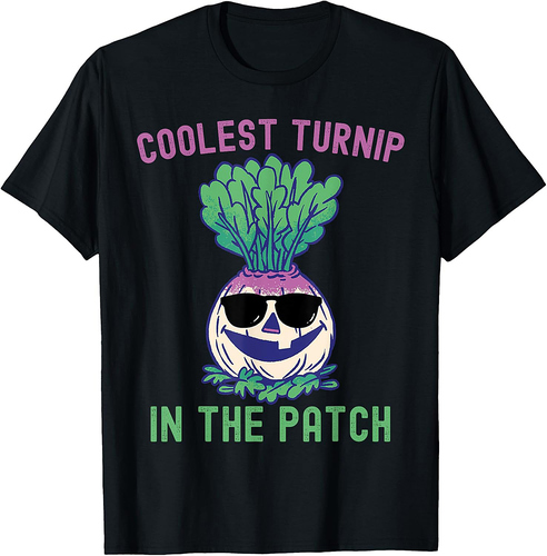 Kids Coolest Turnip In The Patch Funny Halloween Boys Girls T-Shirt