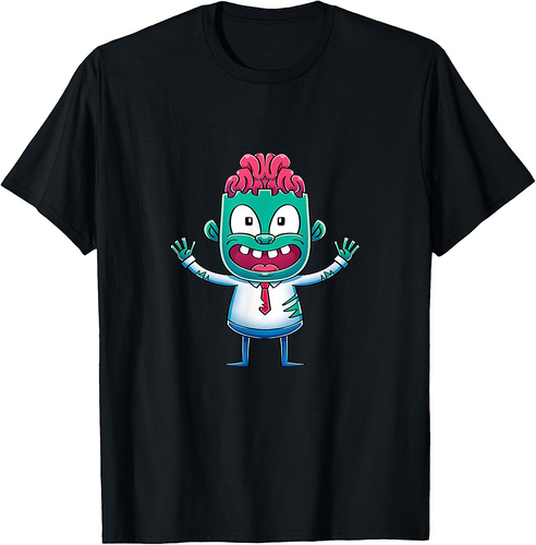 Kids Gift Idea Cute Zombie Halloween T-Shirt