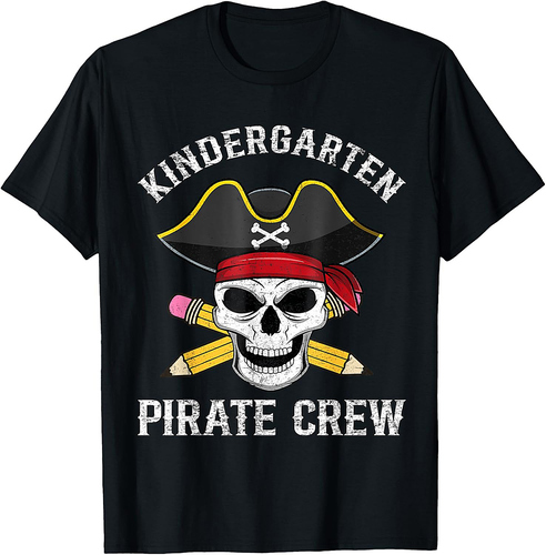 Kindergarten Teachers First Day School Pirate Back to School T-Shirt