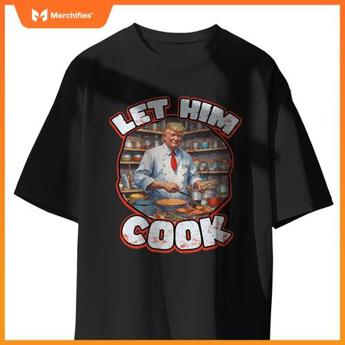 Let Him Cook! Political Humor Chef Minimalist T-Shirt