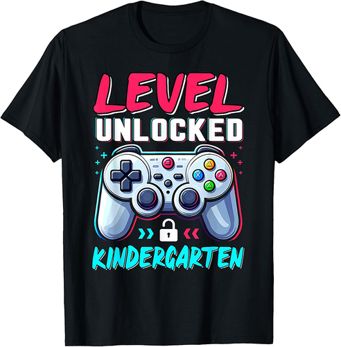 Level Kindergarten Unlocked Back To School Boys Team Kinder T-Shirt