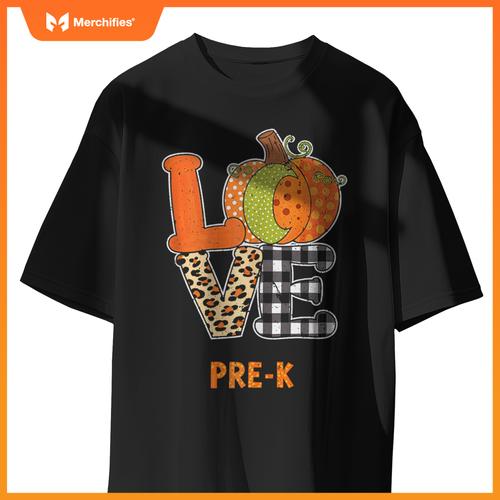 Love Pre-K Pumpkin Teacher Fall Thanksgiving