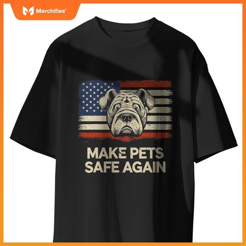 Make Pets Safe Again Debate Trump Harris Eating the Dogs Cat T-Shirt