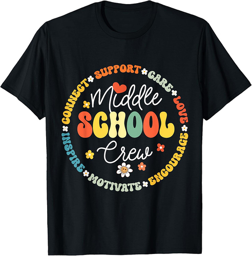 Middle School Crew Back To School For Teacher T-Shirt