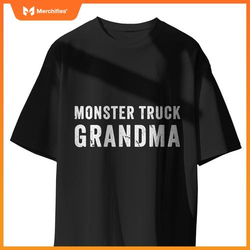 Monster Truck Grandma Retro Vintage Monster Truck Family T-Shirt