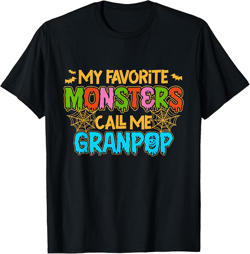 My Favorite Monsters Call Me Granpop Happy Halloween T-Shirt