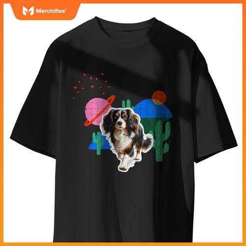 Nederlandse Kooikerhondje Desert Design Dog T-Shirt