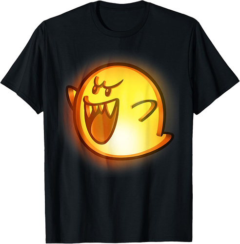 Nintendo Super Mario Boo Halloween Pumpkin Graphic T-Shirt T-Shirt